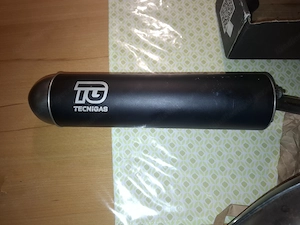 Tecnigas Enox Sportauspuff   wie neu, mit E-Nummer für AM6 Bild 2