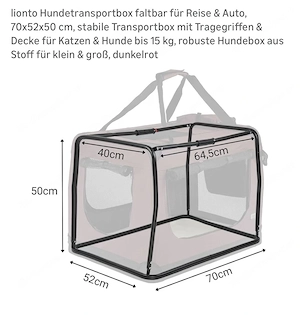 Hunde Trage Tasche zu verkaufen Bild 2