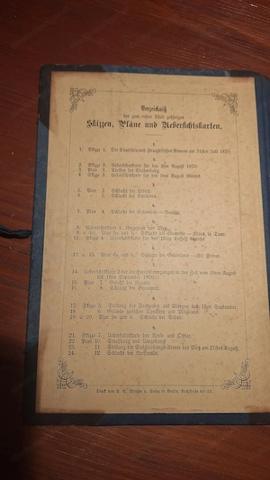 Antiker Buch Band: Großer Generalstab: Deutsch-Französischer Krieg 1870-71, Zeit: Berlin 1878 Bild 7