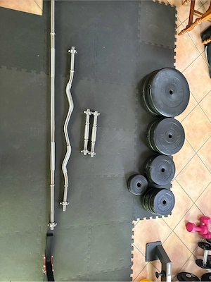 Gym Equipment - haltestange und Gewichte 