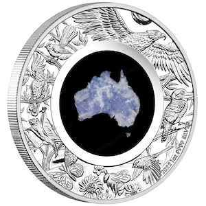 Australien: 1 Dollar 2022 - Lepidolite Great Southern Land - 1 oz. Silber in PP - sehr rar ! Bild 3