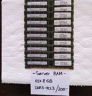 Server Ram,,,,,8 GB,,,,,DDR 3 - PCL 3 Bild 2