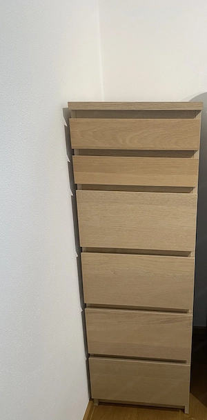 Ikea Kommode mit 6 Schubladen und Spiegel Bild 2