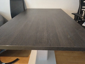 Esstisch Holzoptik Schwarz Weiß
