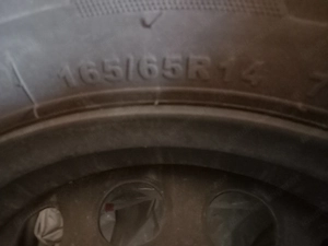 4 Sommerreifen 165   65 R 14, gut erhalten, auf Felgen Bild 3