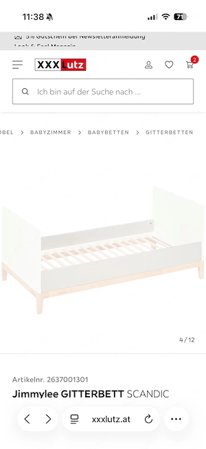 Baby- und Kleinkinderbett Bild 2