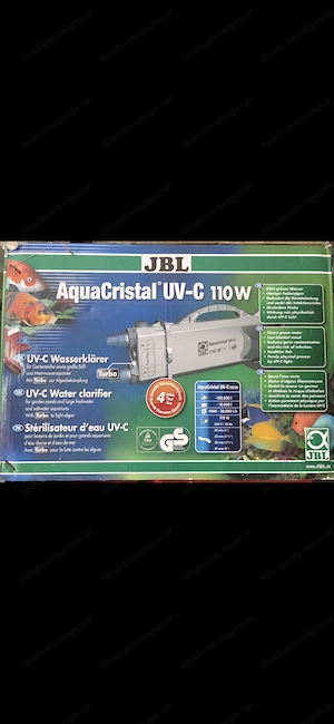 YBL Aqua Cristal UV- c 110 Watt Klärer für Gartenteich Bild 2