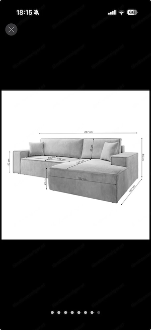 Sofa mit Bettfunktion zu verkaufen Bild 6