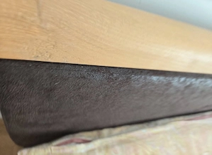 Bis 24. Mal abzuholen: Echtholzolzbett ca 180 cm Breite, ca 205 cm Länge und ca 48 cm Höhe Bild 3
