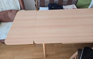Essecke mit ausziehbarem Tisch und 2 Sesseln bis 25. Mai abzuholen Bild 3