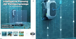 Degrii Zima Pro 2024 Poolroboter Akku Mit APP ,Kabellos Ultraschallradar Bild 4