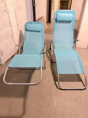 2 Liegestühle