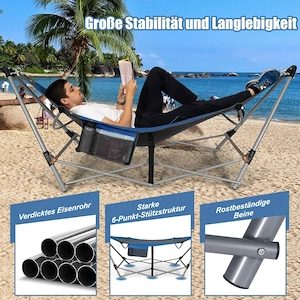 Hängematte mit Gestell