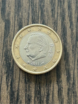 1 Euro Umlaufmünze Belgien 2011