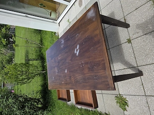 Stabiler Vintage Tisch aus Holz 180x90x79 cm Bild 3