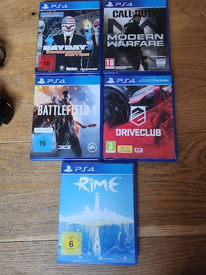PS4 + 2 Controller + Ladestation + 5 Spiele Bild 4
