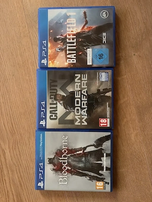 PS4 Spiele: Bloodborne, Call of Duty Modern Warfare, Battlefield 1