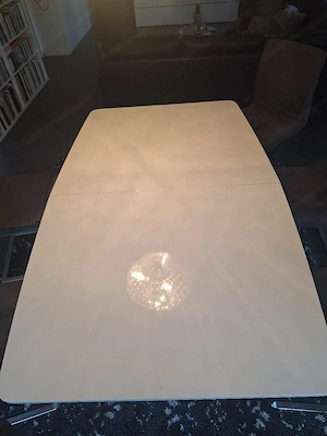 Esstisch Weiß Silber