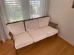 Sofabank mit Wiener Geflecht Bild 2
