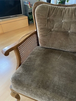 Sofabank mit Wiener Geflecht Bild 5