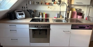 Nobilia Einbauküche Küchenzeile m. Geräten u. Kühlschrank, 2,80 m