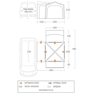 Vango - Versos Air Low - Busvorzelt Camping Zelt Bild 2