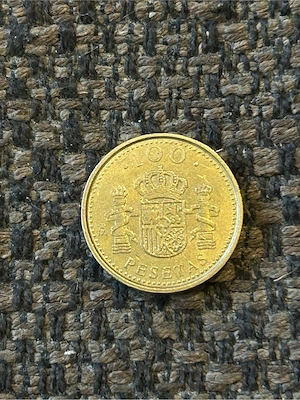 100 Pesetas Umlaufmünze Spanien 1998