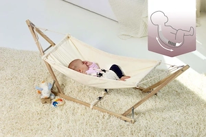 Babyhängematte Amazonas Koala inkl. Holzgestell + Hängematteinlage