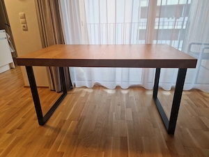 IKEA TARSELE Ausziehtisch Eiche Schwarz   neuwertig   150 200x80 cm Bild 3