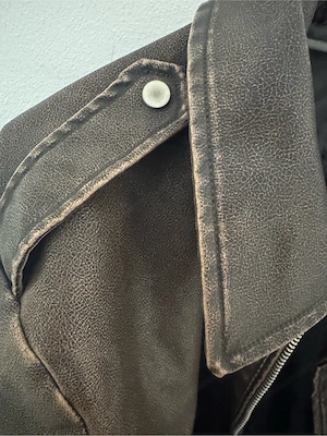 Lederjacke Vintageoptik   Kunstleder Gr M-L Bild 4