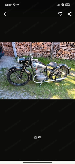 Oldtimer Motorrad  Bild 3