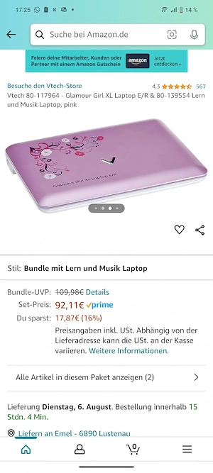 VTech Kinder-Lerncomputer   Laptop   Top Zustand wie neu! Bild 5