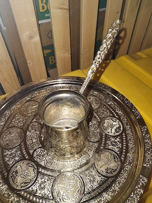 Prachtvolles Osmanisch-Türkisches Kaffee & Mokka Set   Aufwendig verziert! Bild 5