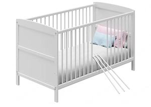 Gitterbett umbaubar zu Kinderbett Bild 3