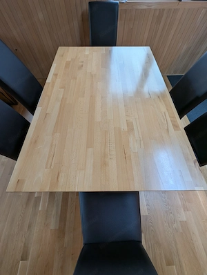 Esstisch aus Vollholz mit 6 Stühlen Bild 3
