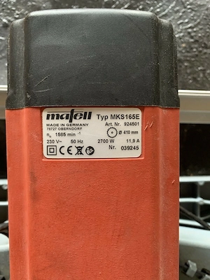 Mafell 165E Handkreissäge Typ MKS165E Bild 4