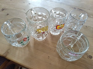 bauchige bierkrüge