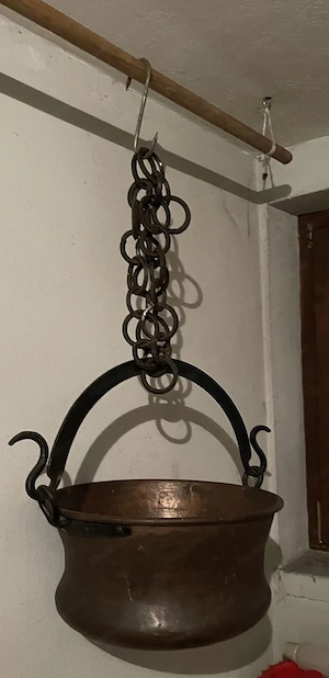 Kupferkessel zum Aufhängen  Bild 2