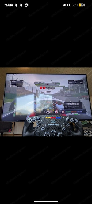 Fanatec DD Pro Sim Racing Setup Komplett mit Cockpit & 43" QLED TV (Ready to Race) Bild 3