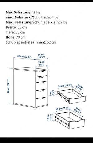 Ikea Schubladenelement Alex Bild 3