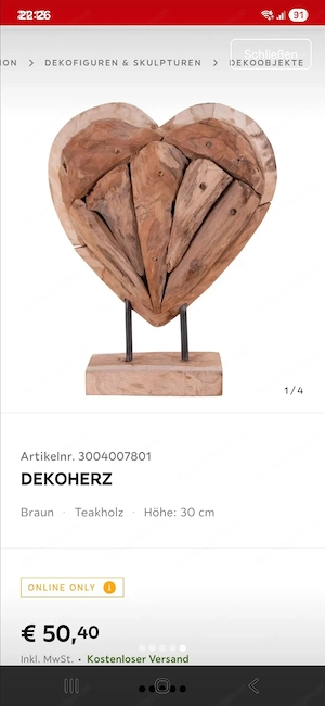 Deko Herz Holzherz Deko Dekoration Bild 3