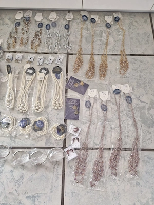 Schmuck Restposten Modeschmuck Flohmarkt Starterpaket Ohrringe Armreifen Markt Verkauf S2 Bild 5