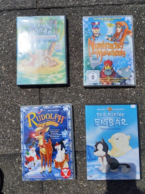Kinderfilme Horbücher und Videospiele 