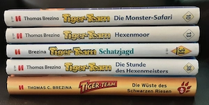 Thomas Brezina  -  Ein Fall für dich und das Tiger-Team Band 10, 13, 31, 38, 49