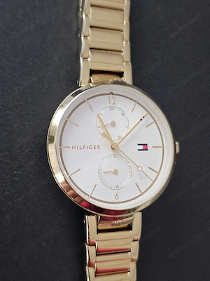 Tommy Hilfiger Damen Armbanduhr gold Bild 5
