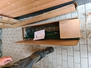 VidaXL Maschendrahtzaun mit Bodenhülsen in Grün Bild 2