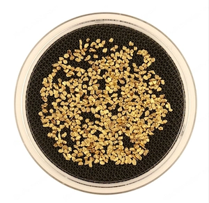 3g sammler Naturgoldnuggets vom yukon (Alaska) 0.5-1mm 22-23 karat mit Zertifikat  Bild 3