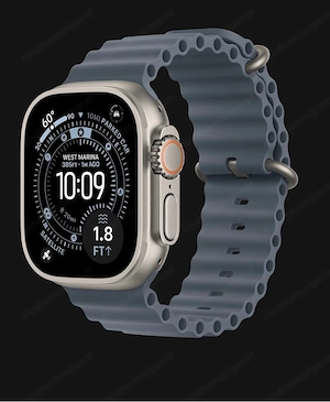Apple Watch Ultra 3 Titan Natur Ocean Maritimblau