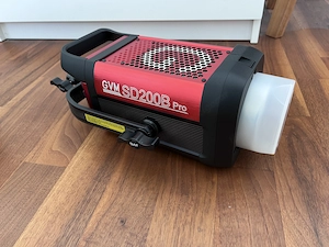 LED Videoleuchte mit Softbox, 200W, COB