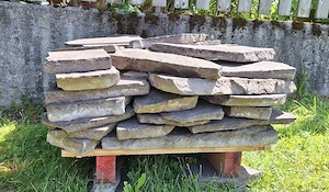 Porphyrplatten 4 m2 auf Palette Bild 3